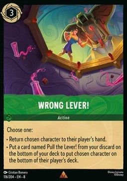 Wrong Lever! (V.1) [8JAF-116] (Reign of Jafar) (Rare)