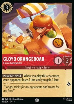 Gloyd Orangeboar - Fierce Competitor [8JAF-121] (Reign of Jafar) (Common)