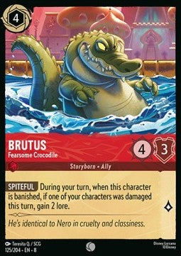 Brutus - Fearsome Crocodile (V.1) [8JAF-125] (Reign of Jafar) (Common)
