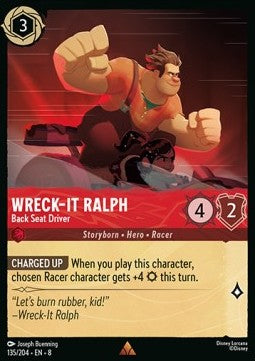 Wreck-It Ralph - Back Seat Driver [8JAF-135] (Reign of Jafar) (Rare)