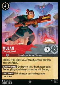 Mulan - Charging Ahead [8JAF-141] (Reign of Jafar) (Super Rare)