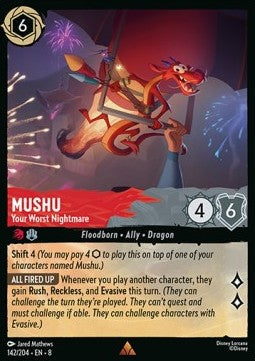 Mushu - Your Worst Nightmare (V.1) [8JAF-142] (Reign of Jafar) (Rare)