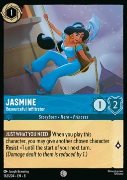 Jasmine - Resourceful Infiltrator [8JAF-162] (Reign of Jafar) (Common)