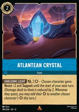 Atlantean Crystal [8JAF-180] (Reign of Jafar) (Rare)