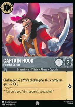 Captain Hook - Forceful Duelist [8JAF-186] (Reign of Jafar) (Common)