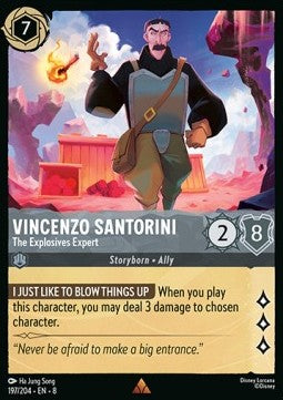 Vincenzo Santorini - The Explosives Expert [8JAF-197] (Reign of Jafar) (Rare)