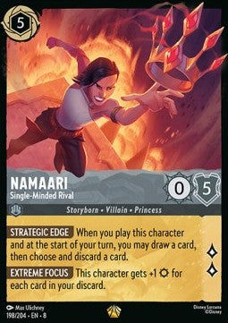 Namaari - Single-Minded Rival [8JAF-198] (Reign of Jafar) (Legendary)