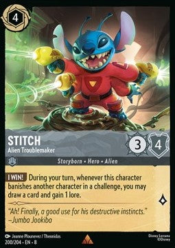Stitch - Alien Troublemaker [8JAF-200] (Reign of Jafar) (Rare)