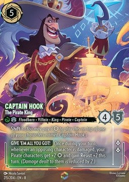 Captain Hook - The Pirate King (V.2) [8JAF-215] (Reign of Jafar) (Enchanted)