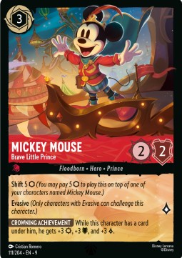 Mickey Mouse - Brave Little Prince (V.1) [9FAB-111] (Fabled) (Legendary)