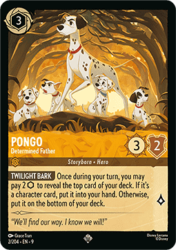 Pongo - Determined Father (V.1) [9FAB-2] (Fabled) (Super Rare)