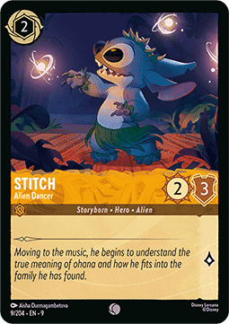 Stitch - Alien Dancer (V.1) [9FAB-9] (Fabled) (Common)