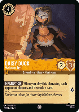 Daisy Duck - Musketeer Spy [9FAB-11] (Fabled) (Common)
