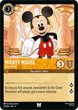 Mickey Mouse - True Friend [9FAB-13] (Fabled) (Uncommon)