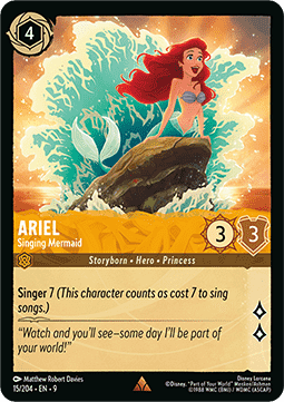 Ariel - Singing Mermaid [9FAB-15] (Fabled) (Rare)