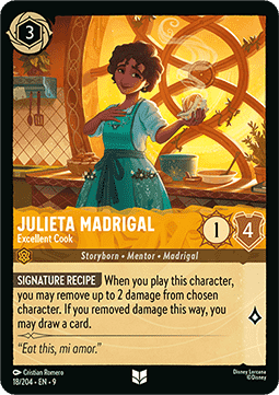 Julieta Madrigal - Excellent Cook [9FAB-18] (Fabled) (Uncommon)