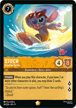 Stitch - Carefree Surfer [9FAB-24] (Fabled) (Legendary)