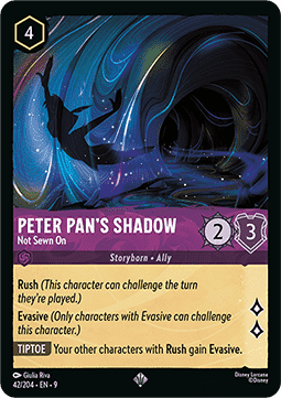 Peter Pan's Shadow - Not Sewn On [9FAB-42] (Fabled) (Super Rare)