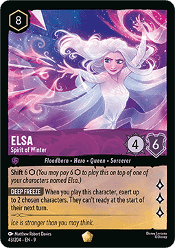 Elsa - Spirit of Winter [9FAB-43] (Fabled) (Legendary)