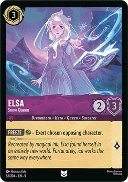 Elsa - Snow Queen (V.1) [9FAB-53] (Fabled) (Uncommon)