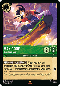 Max Goof - Rebellious Teen [9FAB-75] (Fabled) (Rare)