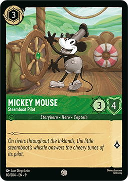 Mickey Mouse - Steamboat Pilot (V.1) [9FAB-80] (Fabled) (Common)