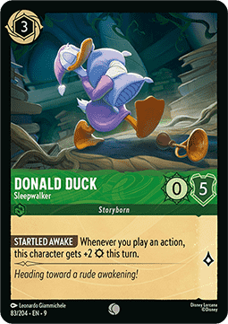 Donald Duck - Sleepwalker [9FAB-83] (Fabled) (Common)