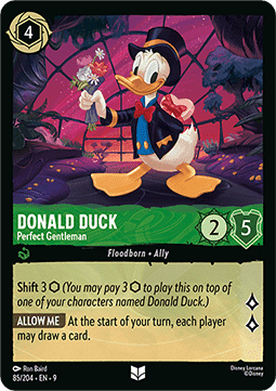 Donald Duck - Perfect Gentleman [9FAB-85] (Fabled) (Uncommon)