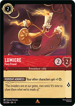 Lumiere - Fiery Friend [9FAB-121] (Fabled) (Rare)