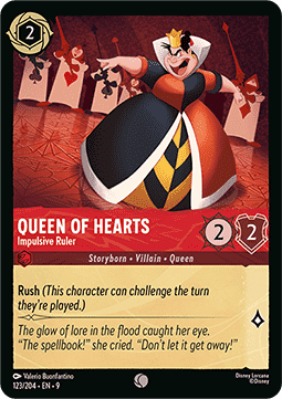Queen of Hearts - Impulsive Ruler [9FAB-123] (Fabled) (Common)