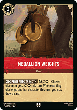 Medallion Weights [9FAB-134] (Fabled) (Uncommon)