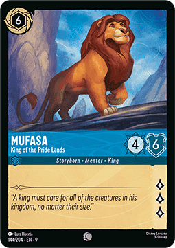 Mufasa - King of the Pride Lands [9FAB-144] (Fabled) (Common)