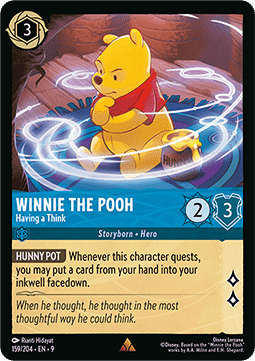 Winnie the Pooh - Having a Think [9FAB-159] (Fabled) (Rare)