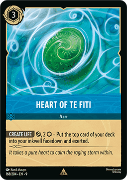 Heart of Te Fiti [9FAB-168] (Fabled) (Rare)