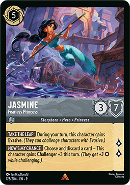 Jasmine - Fearless Princess (V.1) [9FAB-178] (Fabled) (Rare)