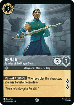 Benja - Guardian of the Dragon Gem [9FAB-180] (Fabled) (Common)