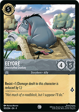 Eeyore - Overstuffed Donkey [9FAB-183] (Fabled) (Common)