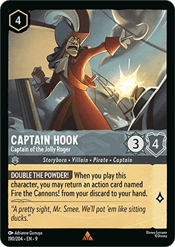 Captain Hook - Captain of the Jolly Roger [9FAB-190] (Fabled) (Rare)