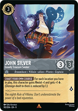 John Silver - Greedy Treasure Seeker [9FAB-192] (Fabled) (Rare)
