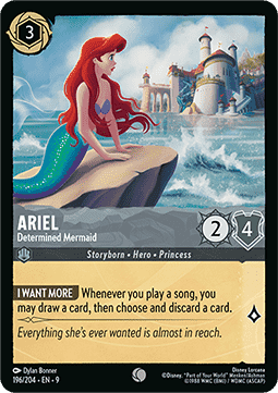 Ariel - Determined Mermaid [9FAB-196] (Fabled) (Common)
