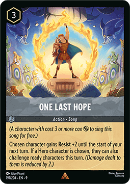 One Last Hope (V.1) [9FAB-197] (Fabled) (Rare)