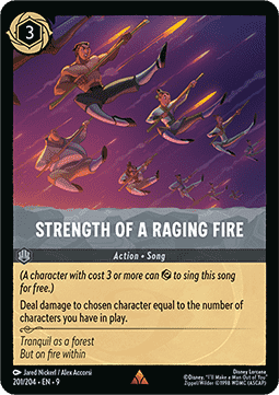 Strength of a Raging Fire [9FAB-201] (Fabled) (Rare)