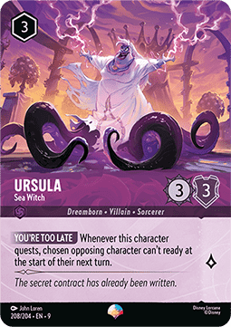 Ursula - Sea Witch (V.2) [9FAB-208] (Fabled) (Epic)