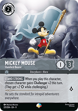Mickey Mouse - Standard Bearer (V.2) [9FAB-221] (Fabled) (Epic)