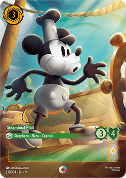 Mickey Mouse - Steamboat Pilot (V.2) [9FAB-231] (Fabled) (Enchanted)