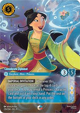 Mulan - Considerate Diplomat (V.2) [9FAB-235] (Fabled) (Enchanted)