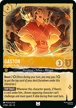 Gaston - Frightful Bully (V.1) [10WHI-2] (Whispers in the Well) (Uncommon)