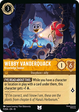 Webby Vanderquack - Knowledge Seeker [10WHI-9] (Whispers in the Well) (Uncommon)