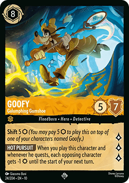 Goofy - Galumphing Gumshoe (V.1) [10WHI-24] (Whispers in the Well) (Super Rare)
