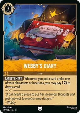 Webby's Diary [10WHI-31] (Whispers in the Well) (Uncommon)